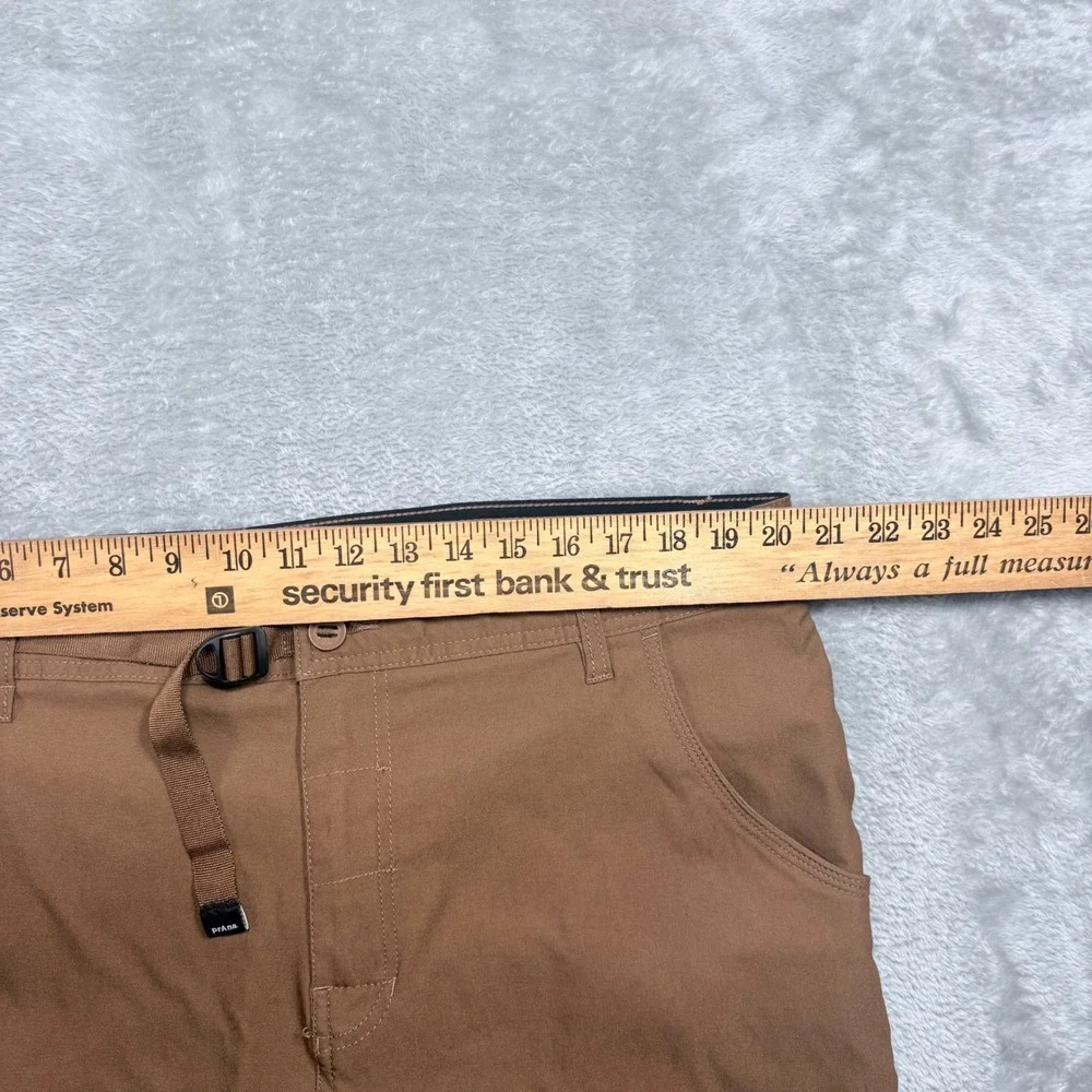 Prana Zion Hiking Pants Mens 40x30 Brown‎ Slim Fit Stretch Cargo Outdoor